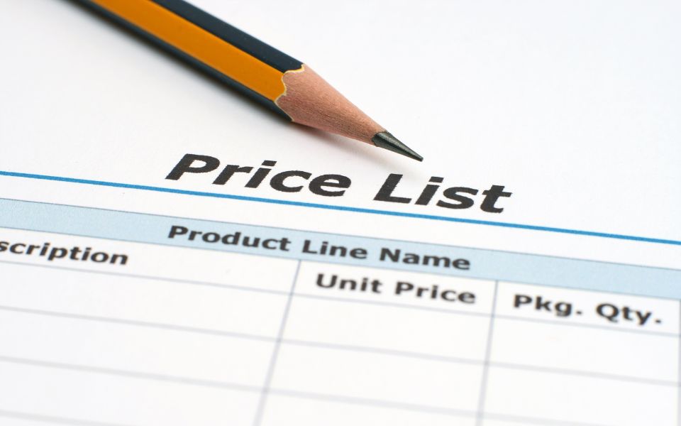 pen and paper wholesale pricelist