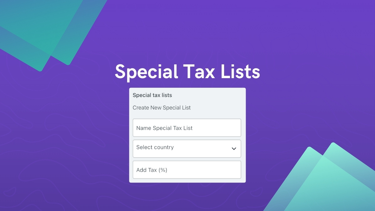 special tax lists