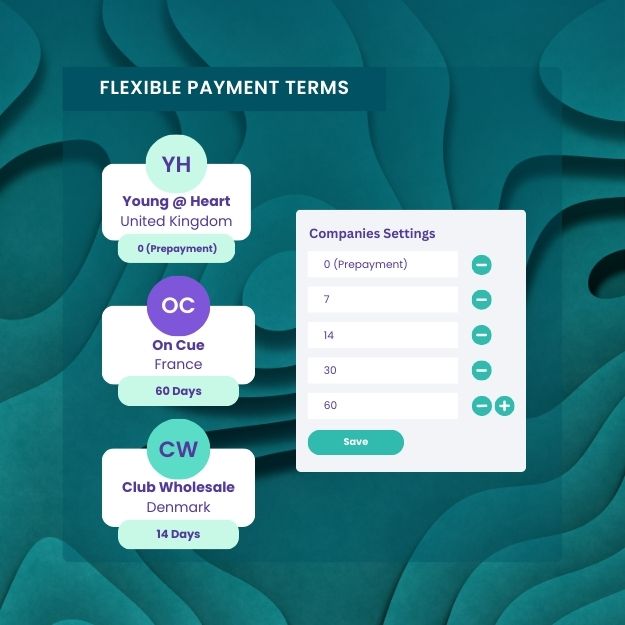 Flexible payment terms