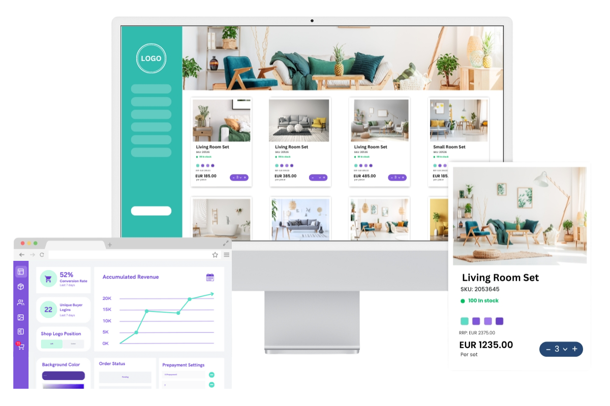 B2B eCommerce Platform - Product 1 platform overview