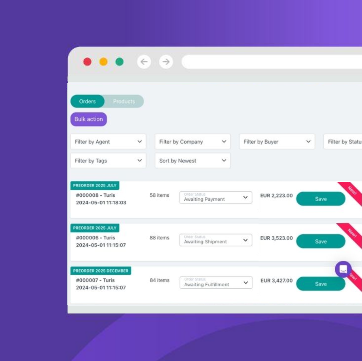 Turn PDFs, emails, text files into clean digital orders 8 dashboard