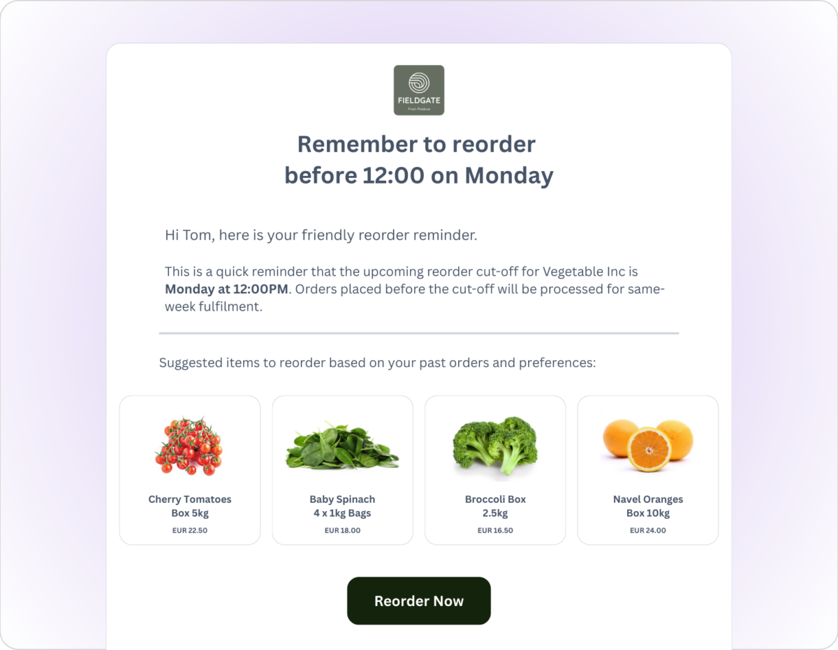 Pulse: B2B email automation from Turis 8 Pulse Reorder now 2