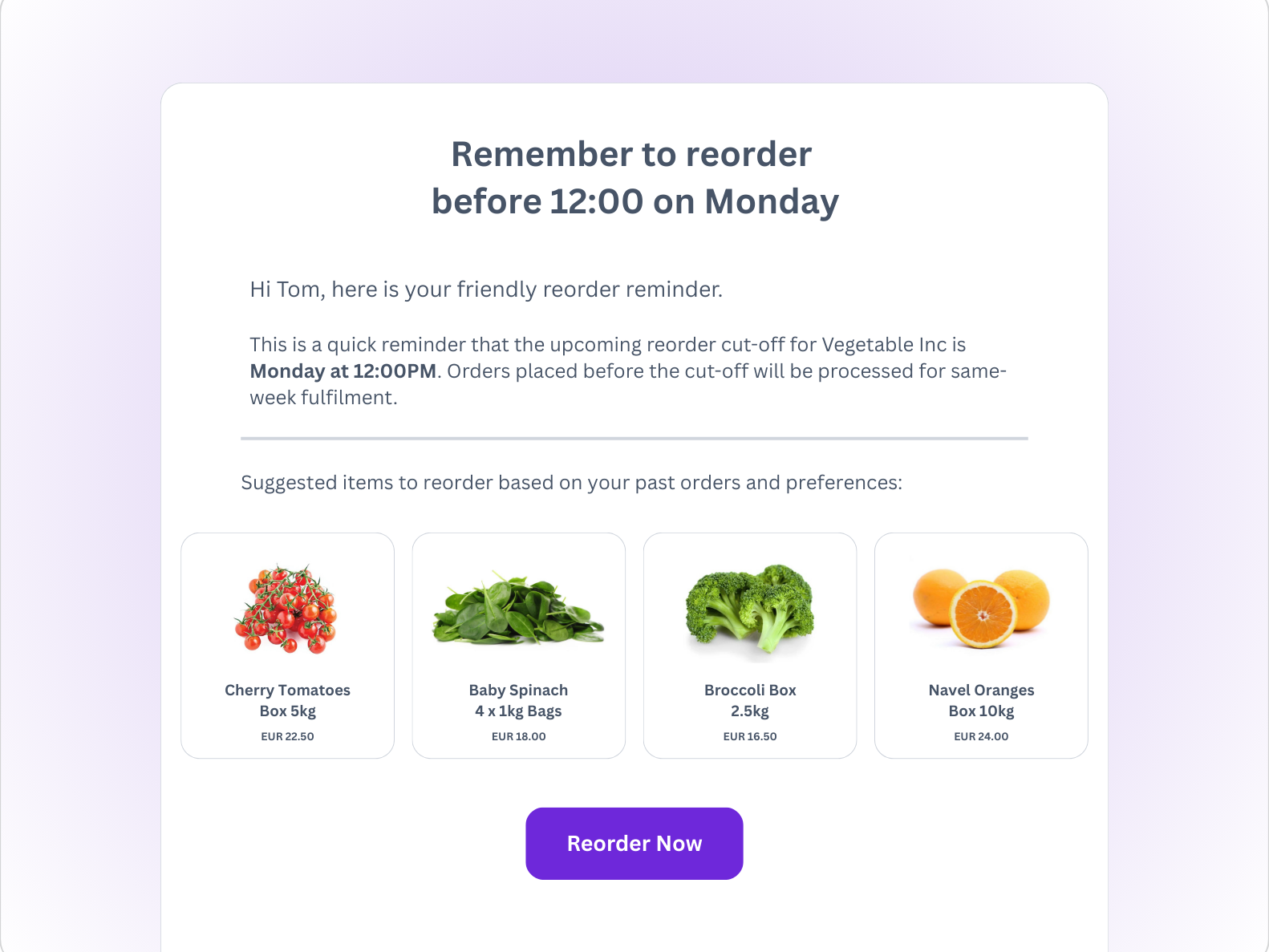 Pulse Reorder now edited